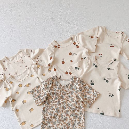 Children's Homecoming Set, Summer New Model, Children's pajama set, short-sleeved pajama set for babies