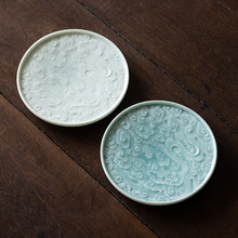 余器后闲湖田窑壶承茶承家用陶瓷干泡台可养开片功夫茶具茶托茶台