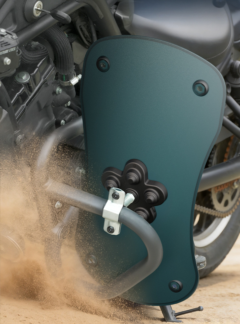 Suitable for Suzuki Haojue Prince motorcycles, bumper knee pads, enlarged and widened fenders, electric vehicle windshields, and mudguards