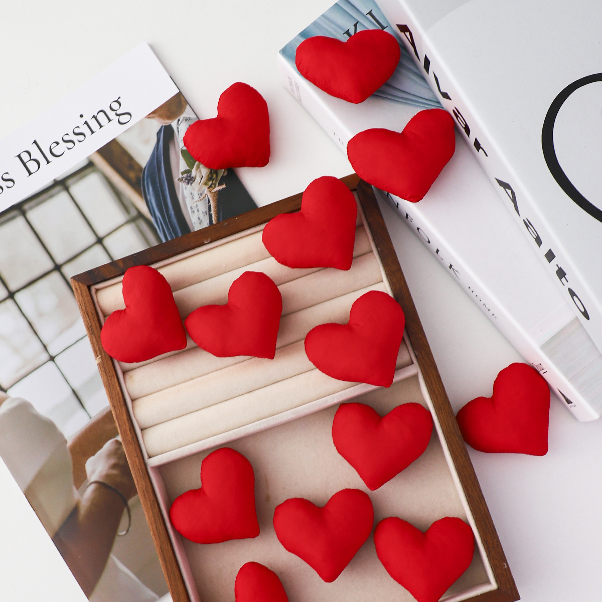 Los siete colores de cordier romántico amor florista atmósfera sensación de ramo de flores frescas accesorios DIY excelentes combinación de materiales de florista