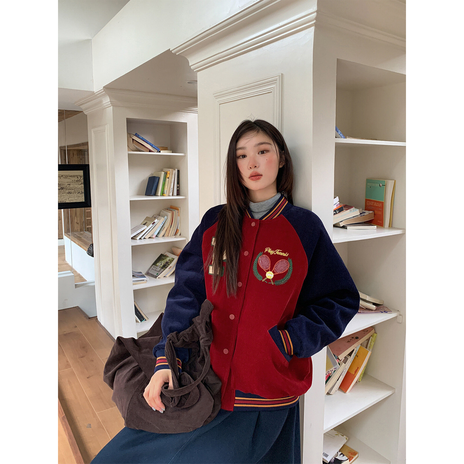 重工刺绣棒球服外套女春秋新款洋气时尚棒球服加厚上衣