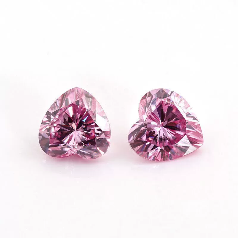 Фуксия красный Gemstone для кольца в форме сердца, с камнем