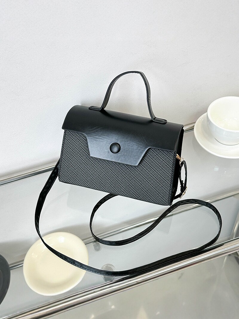Bolso 2026 nuevo bolso cuadrado simple, bolso de hombro de mano de moda de mujer, bolso de cuero PU de alta calidad