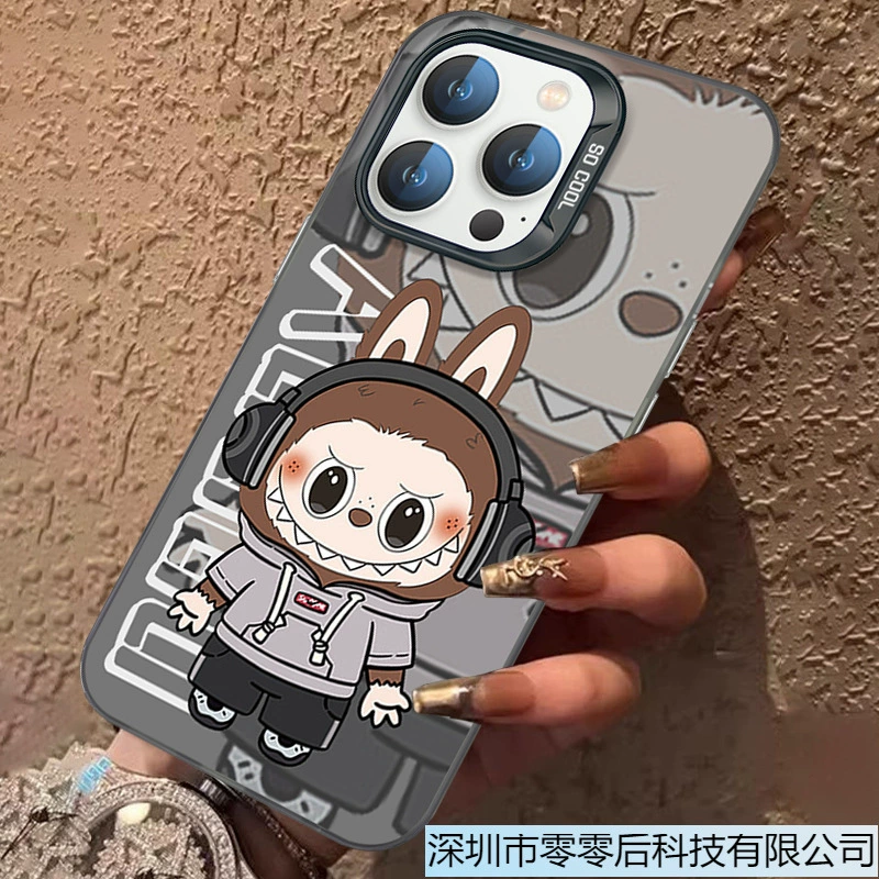 Применение Apple 13/14/15promax милый мультяшный пара Huawei OPPO Apple маленький Labubu