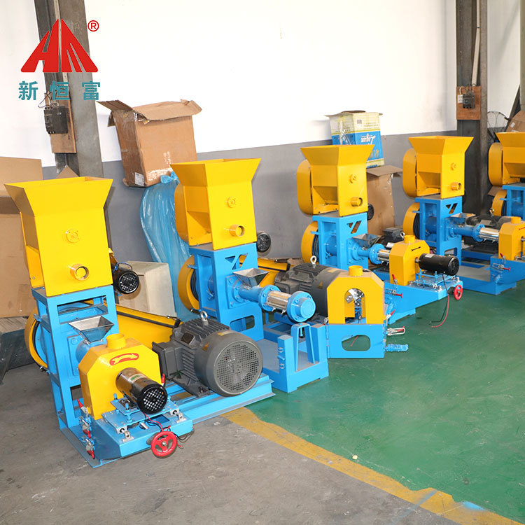 恒富机械宠物饲料膨化机 漂浮性鱼青蛙饲料颗粒膨化设备