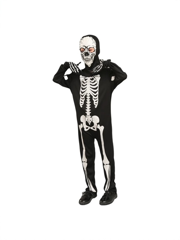 ハロウィーン子供衣装夜光スカル幽霊鬼中小童キャラクター衣装ワンピース舞台ショーパーティー服|undefined