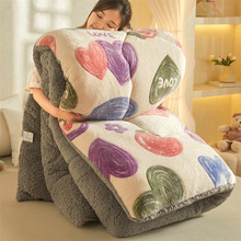 新款羊羔绒被子雪花绒冬被加厚羽丝绒被芯棉被单人学生丝绵被双人