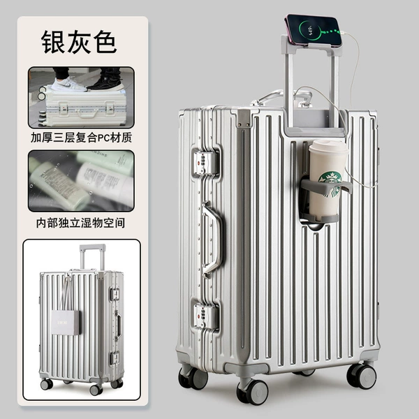 Silver-gray universal glass holder