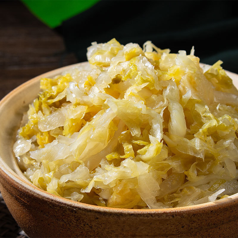 酸っぱい野菜東北酸っぱい野菜農家特産の大きなかめで酸っぱい白菜の酸っぱい野菜の千切りキムチ500g/袋メーカー卸売り|undefined