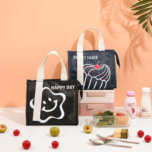 Ice pack lunch bag insulated lunch box bag wholesale student office lunch lunch bag ins style large tote bag
