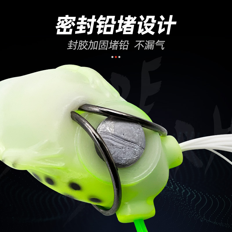 Venta al por mayor 16G Rana trueno negro huevo Rana cebo artificial Luya cebo falso cebo de pescado negro cebo