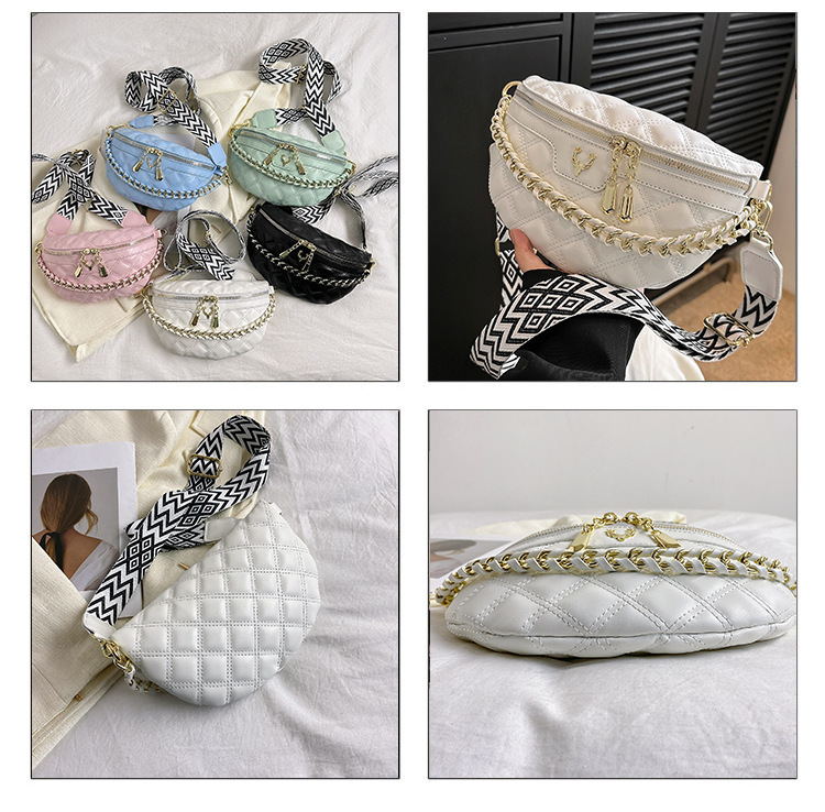 Sac à bandoulière matelassé avec chaîne Lingge pour femmes, petit sac de loisirs de Style parfumé, nouvelle collection 2024_voghion.com