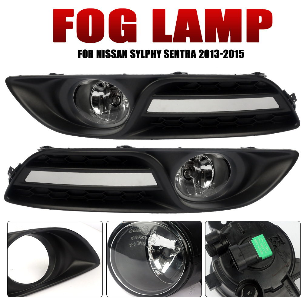 Aplicable a Nissan 13 / 14 / 15 años Xuan Yi Niebla Light Assembly Halogen Day Drive Light Front Bumper Light
