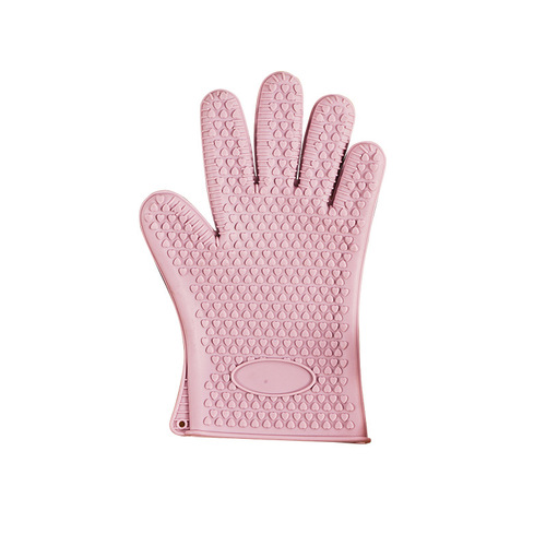 Manufacturer's cotton fabric heat insulation silicone heat insulation gloves, kitchen anti-slip microwave heat-resistant special oven gloves