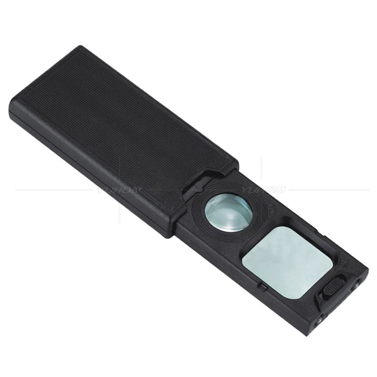 5 раз 45 раз Выдвижной светодиодный детектор денег для пожилых людей, читающих и читающих газеты, ювелирные изделия, антикварный фарфор, увеличительное стекло