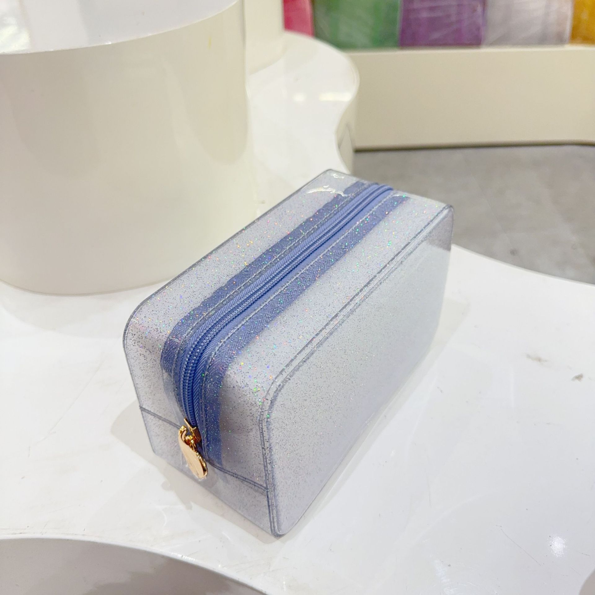 PVC Solid Color Sewing Thread Square Clutches display picture 19