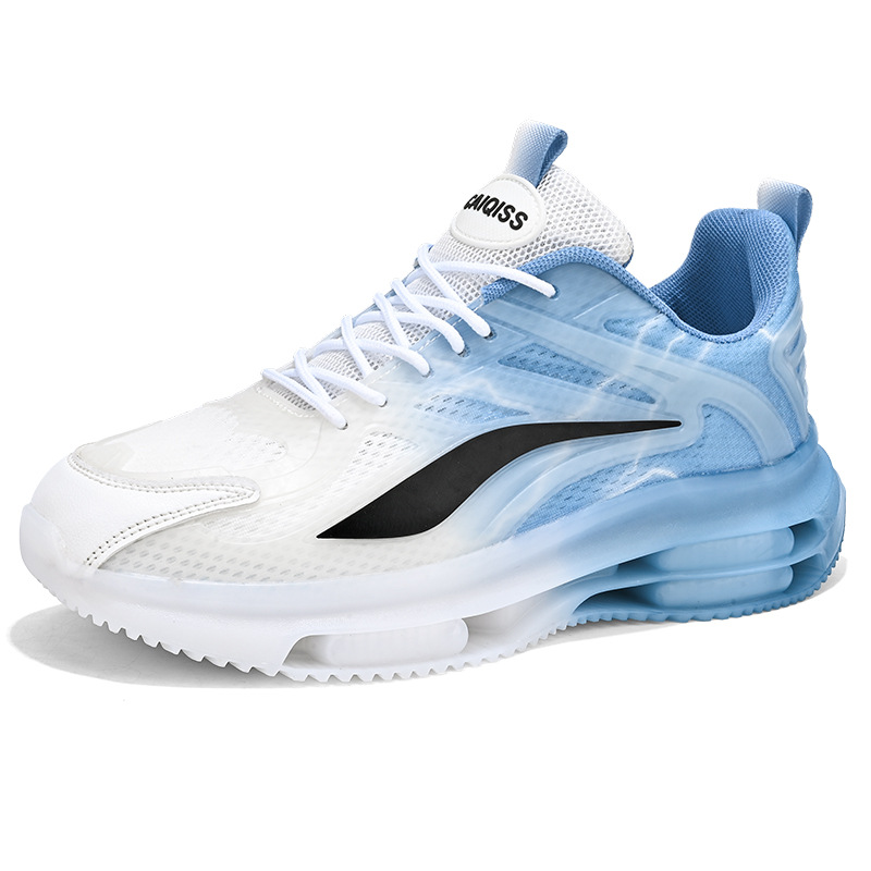 Zapatos de hombre de coco, superficie de malla transpirable, zapatos deportivos casuales, suela gruesa, aumento del colchón de aire, zapatos de moda de papá, venta al por mayor