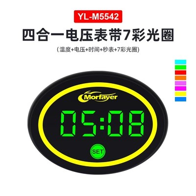 automobile instrument — aperture - four-in-one-with-7-color-light-circle-red-light