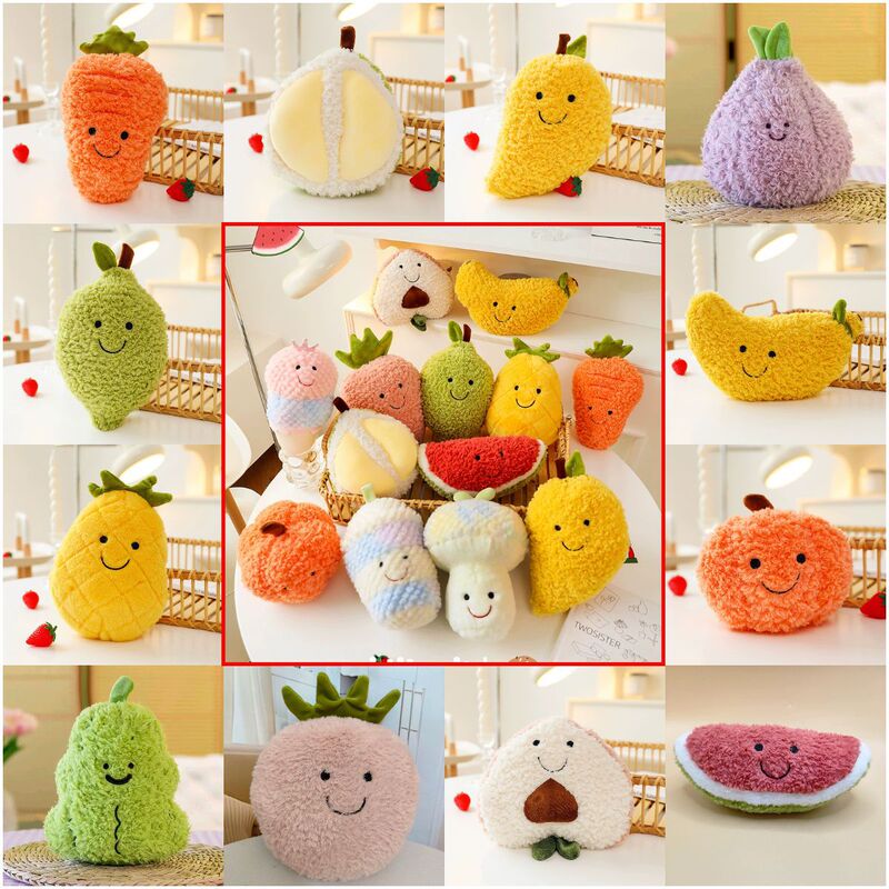 New Fruit Series Watermelon Pineapple Banana 8 Inch Grasping Machine Cloth Doll Activity Gift Plush Toy Doll Wholesale New Fruit Series Watermelon Pineapple Banana 8 Inch Grasping Machine Cloth Doll Activity Gift Plush Toy Doll Wholesale