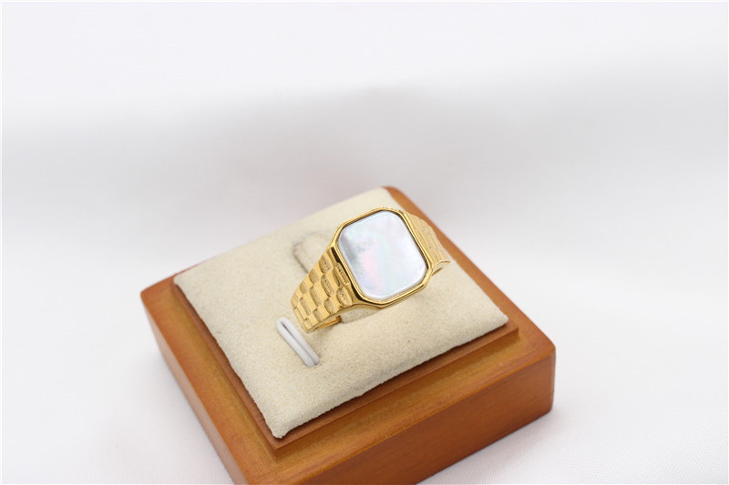 16g Weight Natural Stone, Shell Inlay Material Rings Classification 11, 12, 7 Ring Size 1 Piece Quantity Holiday, Daily Occasion Titanium Steel Material Rectangle Pattern Men's Gender Inlay Design Casual, Simple Style Style Casual Simple Style Rectangle Titanium Steel Inlay Natural Stone Shell Men's Rings 12