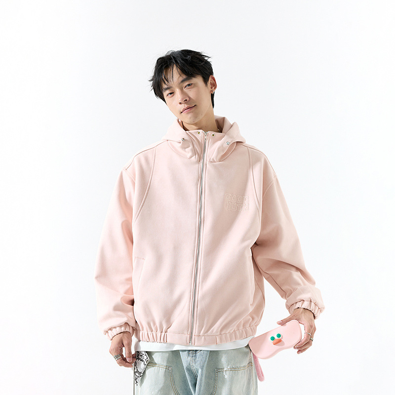 2025 Autumn/Winter Trendy Brand Hooded Sweatshirt Jacket for Men, Heavyweight Zipper Casual American-Style Cardigan Jacket for Men and Women with Lettering 2025 Autumn/Winter Trendy Brand Hooded Sweatshirt Jacket for Men, Heavyweight Zipper Casual American-Style Cardigan Jacket for Men and Women with Lettering