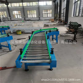 不锈钢滚筒流水线吨包托盘包装运送 动力辊筒输送机图片配置