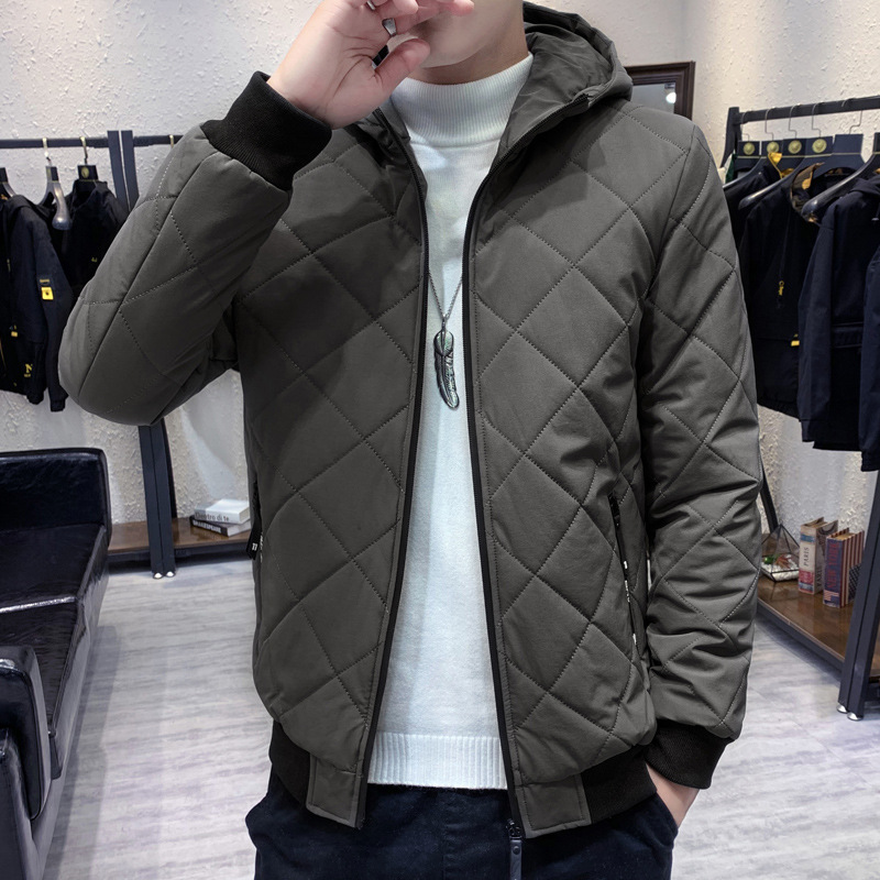 Abrigo de algodón acolchado chaqueta de lana de invierno para hombre abrigo ligero de algodón acolchado abrigo de algodón para hombres nueva chaqueta de algodón acolchado ropa de invierno corta para hombres para estudiantes