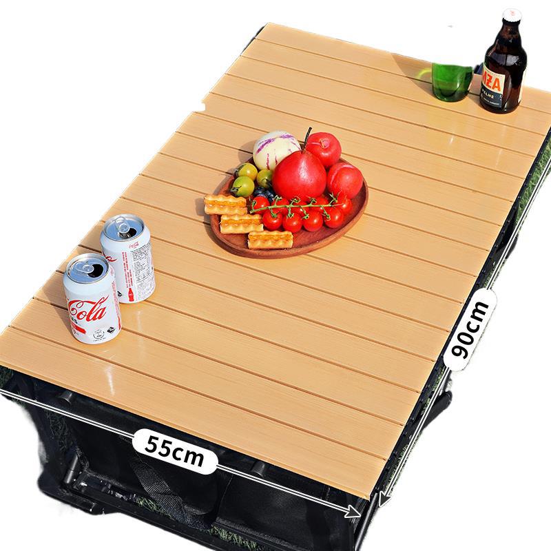 Bærbart sammenleggbart campingbord med aluminiumsplate_voghion.com