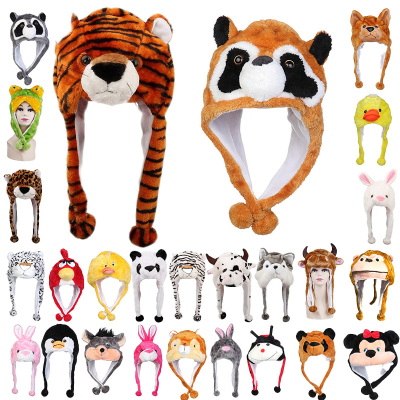 Winter velvet keep warm hat for children and adults with hood for students, with neck protection