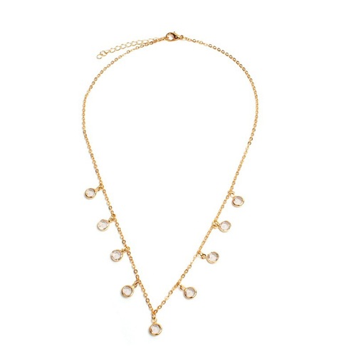 C114 European and American Jewelry Fashion Diamond Necklace for Women Personality Creative Accessory Pendant Choker Chain