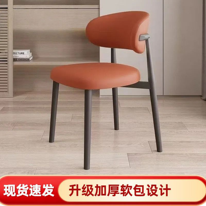 Nordic Internet Celebrity Dining Chair, Home Dining Chair, Light Luxury High-End Hotel Simple Chair, Home High-End Dining Chair, Carbon Steel Dining Chair