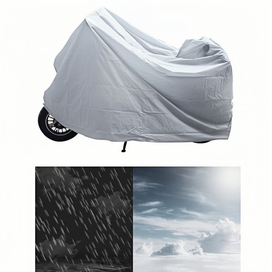 Car Cover Motorcycle Rain Cover Peva Rainproof and Dustproof Bicycle Battery Car Cover Protective Cover Cross-Border Motorcycle Car