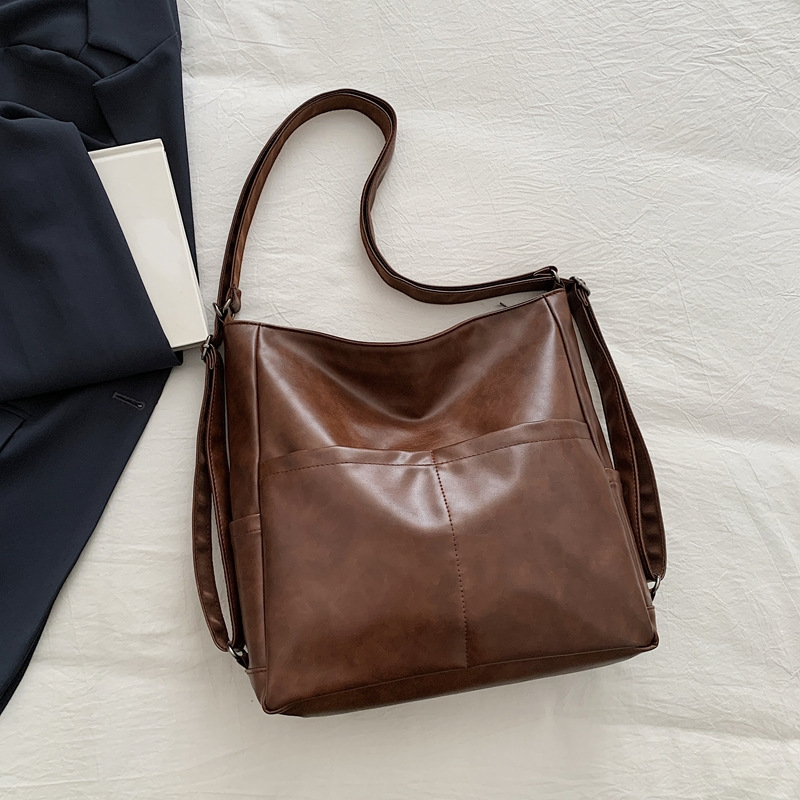 PU Leather Waterproof Backpack & Crossbody Bag for Women, 2-in-1 Commuter Tote Bag 2025 New Arrival, Shoulder Bag for School - Thumbnail 6