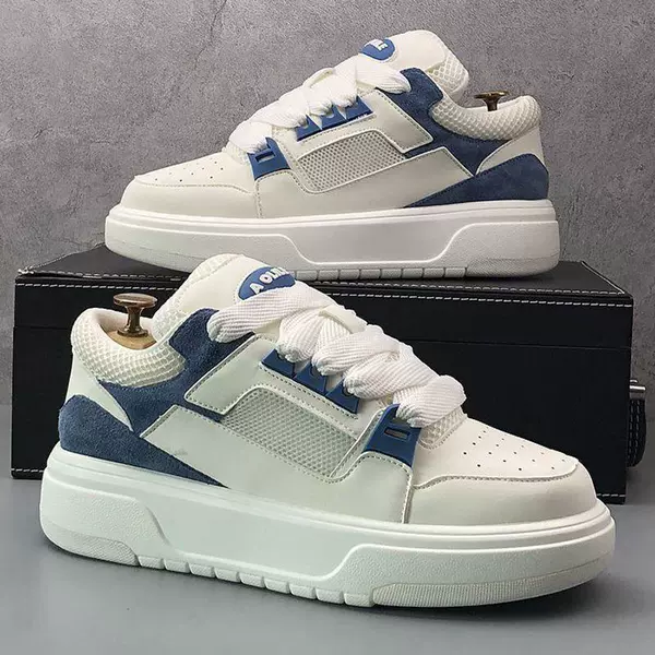White and blue