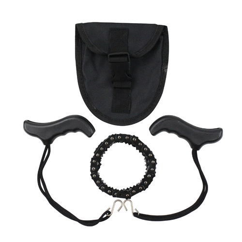 Outdoor 14-inch pull-start chainsaw portable pocket chain saw plastic handle survival saw garden logging saw