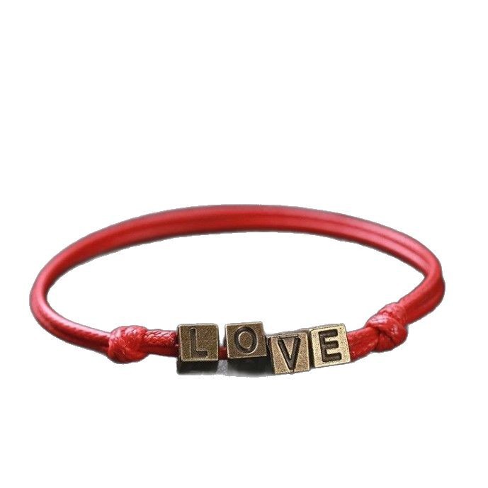 跨境欧美复古红绳脚链黑绳女脚镯潮男简约脚环日韩学生森系饰品