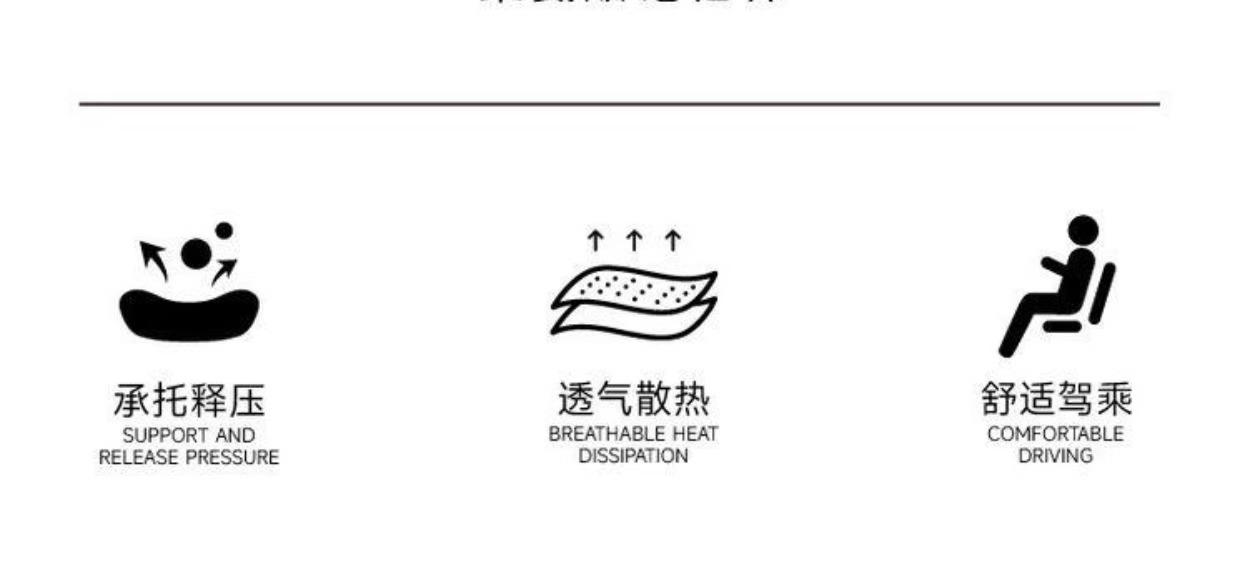 Car Lumbar Cushion Thin Small Lumbar Support Tailbone Car Pillow Waist Support Seat Support Memory Foam Headrest Neck Protector