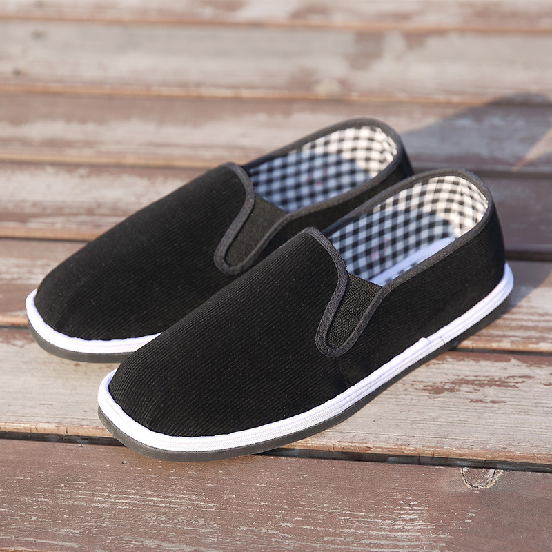 Factory Direct Sale Old Beijing Felt Cloth Surface Traditional Handmade Shoes Hand-woven Layered Sole Shoes Wholesale