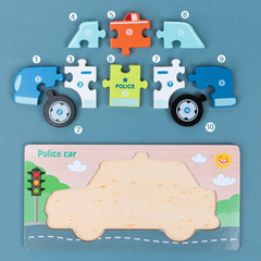 跨境有cpc兒童木製3d立體拼圖積木幼兒寶寶早教益智木質玩具批發