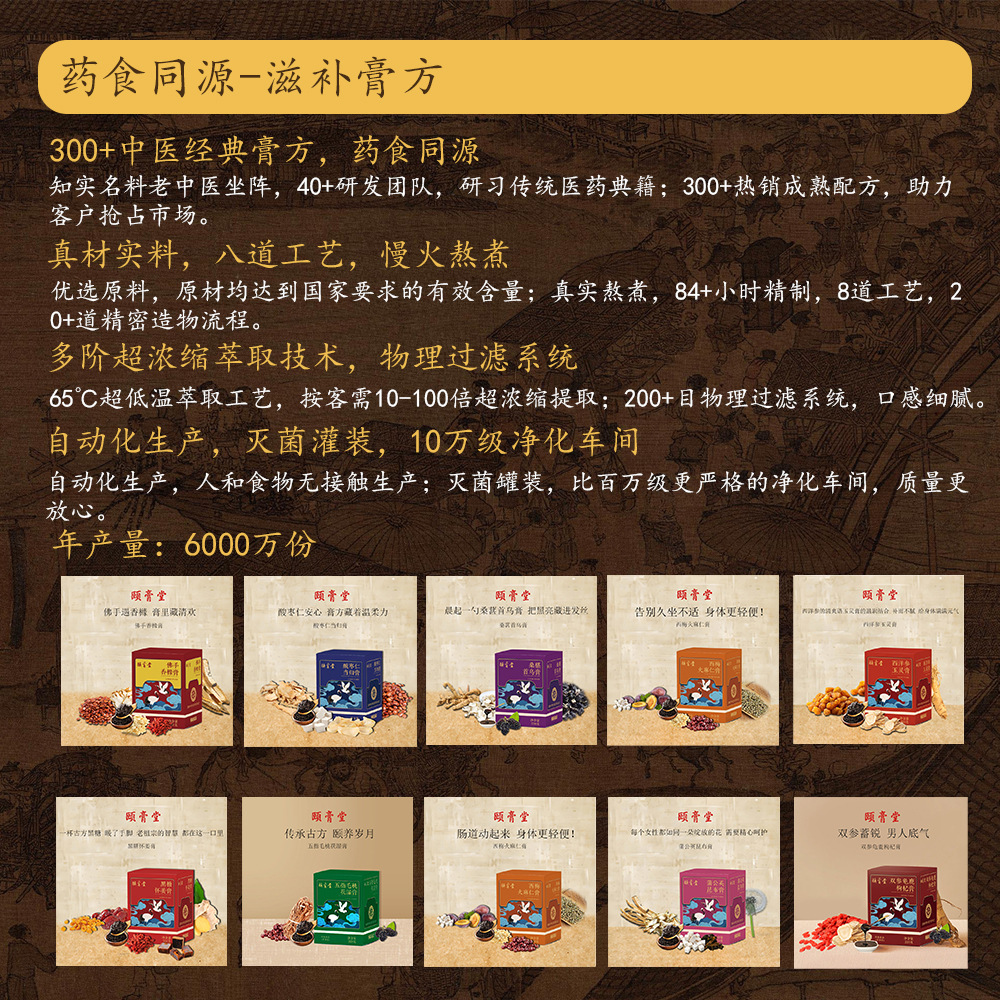 Deer Whip Herbal Paste (Lu Bian Gao) — Custom Herbal Concentrate with Maca, Goji & Polygonatum key features