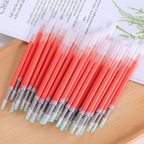 k35 dark blue refill push type red blue black 0.5 bullet large capacity push signature water pen refill