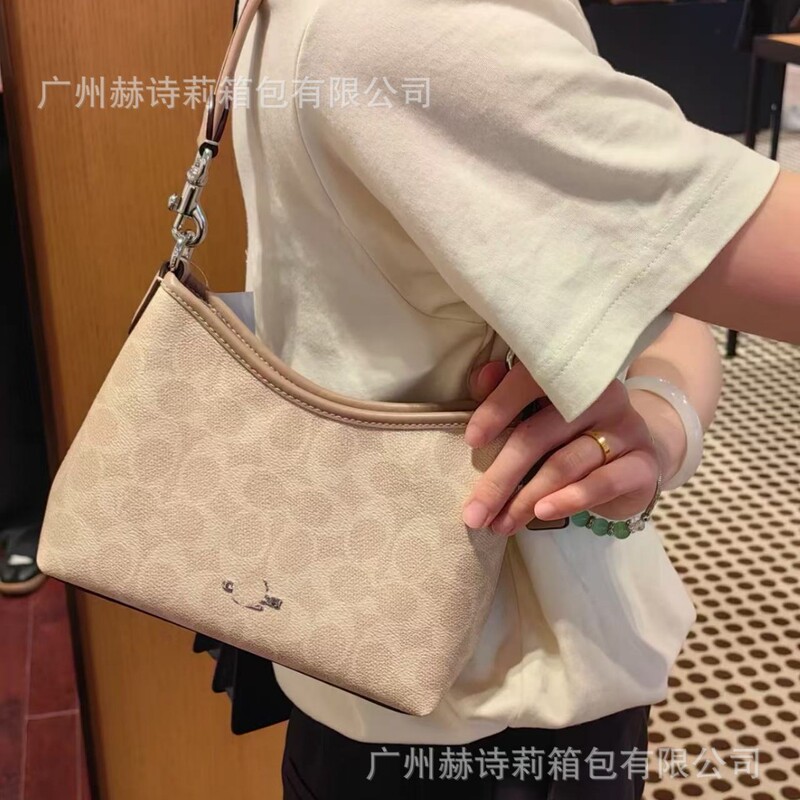 2025 New Genuine Leather Laurel Mini Hobo Underarm Classic Monogram Shoulder Crossbody Handbag