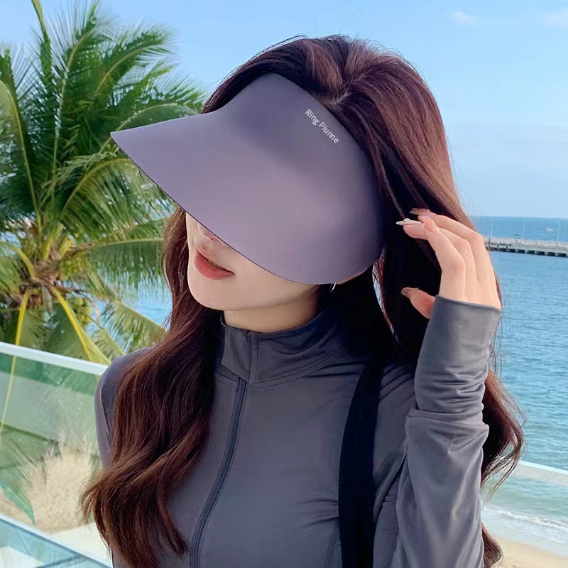 Verano vacío sombrero solar sombrero de sombrero solar anti-UV máscara de máscara de sombrero solar 2025