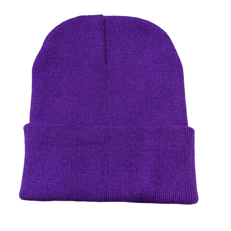 Estilo coreano nuevo sombrero de punto color sólido sombrero plano Otoño e Invierno sombrero Retro cúpula caliente al aire libre Jersey sombrero moda frío sombrero