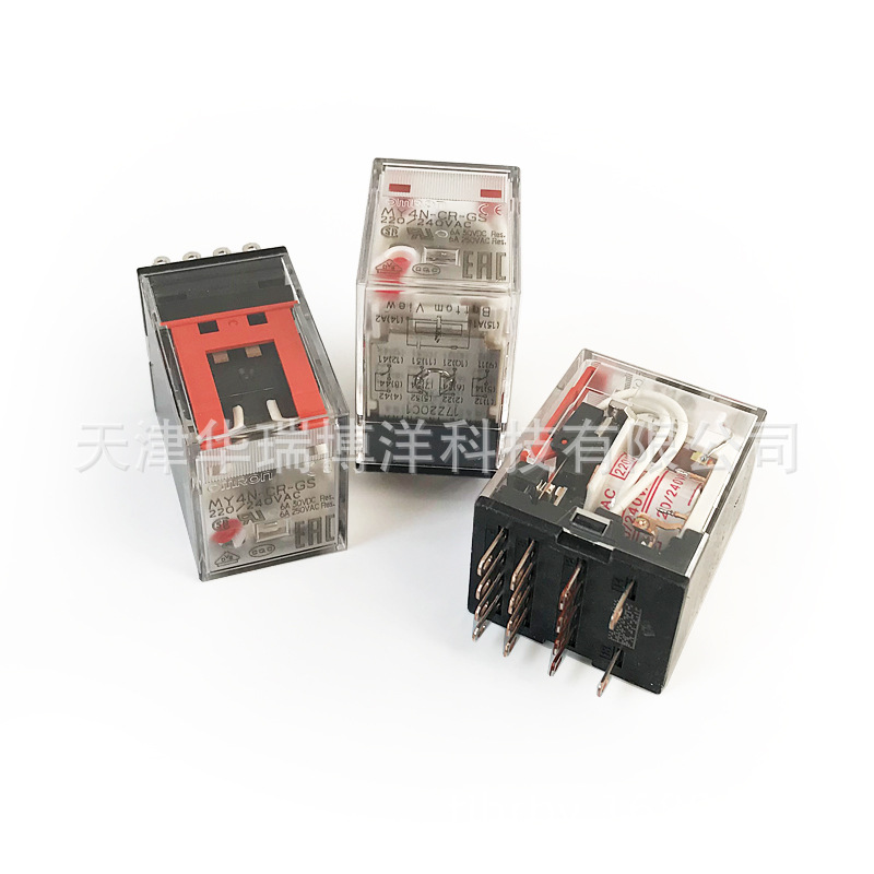 OMRON欧姆龙微型功率继电器MY4N-CR-GS AC220/240中间继电器24VAC