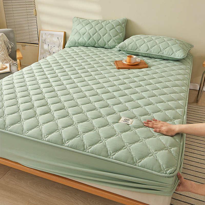 2025 nueva sábana acolchada antibacteriana de fibra de soja de algodón crudo de clase A para madres y bebés