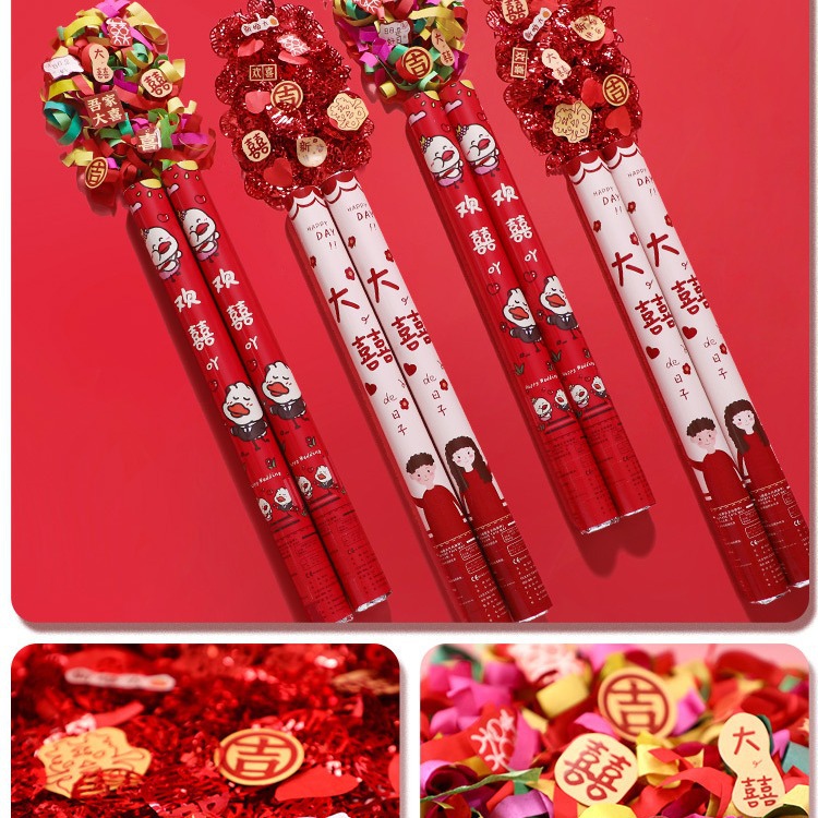 Suministros DE BODA lindo tubo de pulverización boda especial regalo festivo pistola fuegos artificiales cinta boda PISTOLA DE PULVERIZACIÓN de mano barril