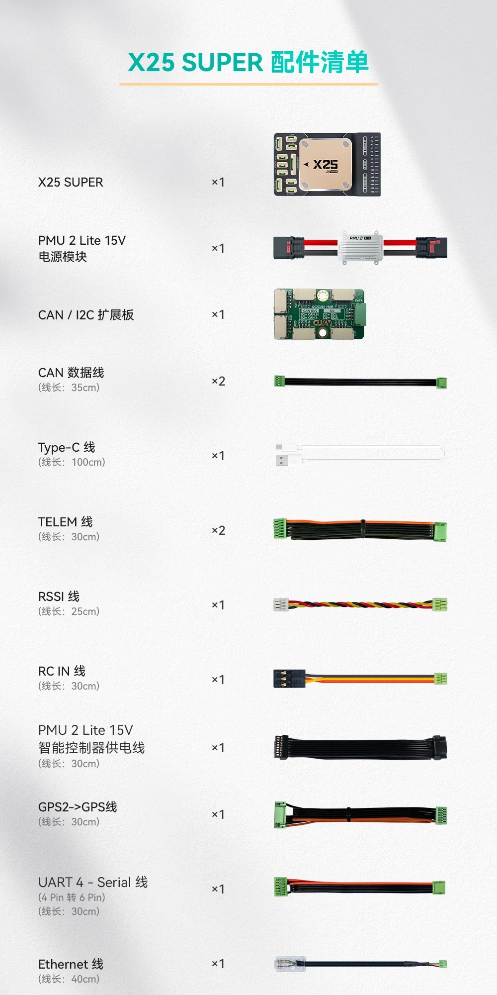 CUAV new X25 SUPER industrial-grade unmanned system intelligent controller PX4 APM for vertical multi-rotor aircraft