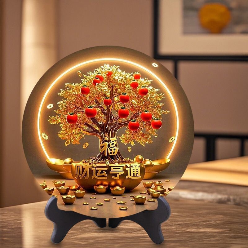 Prosperity Comes from All Directions, Wealth Flows in Abundance, Exquisite Photo Frame Decorative Painting, Tabletop Decoration for Living Room Entrance, Spring Festival Gift, Money Tree Prosperity Comes from All Directions, Wealth Flows in Abundance, Exquisite Photo Frame Decorative Painting, Tabletop Decoration for Living Room Entrance, Spring Festival Gift, Money Tree