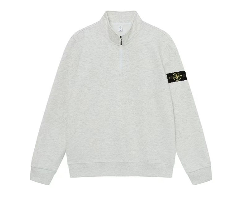 Stone Island Zip Sweater Grey